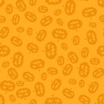 Cartoon Pumpkin Seamless Pattern Illustrazione stock