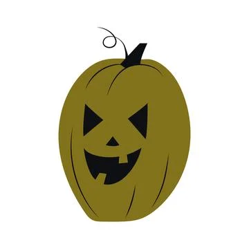 Cartoon pumpkins with funny faces Stock Illustration