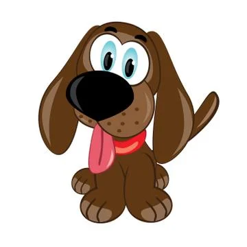 Cartoon puppy. Illustrazione stock