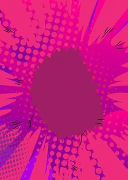 Cartoon purple background, comic book backdrop. Retro vector comics pop art.. Stockillustratie