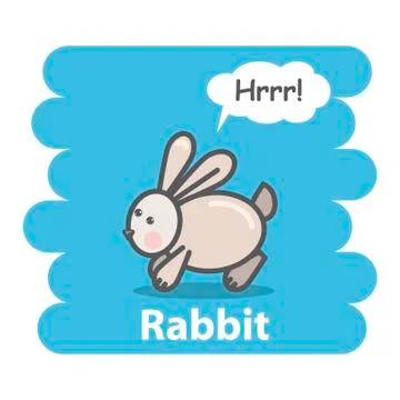 Cartoon rabbit illustration Stock Illustration