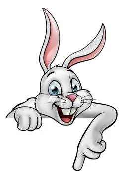 Cartoon Rabbit or Easter Bunny Stock Illustration