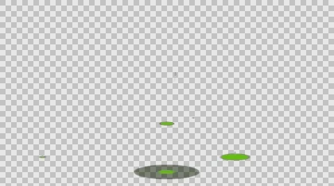 Cartoon rain drops loop Stock Footage 67110208