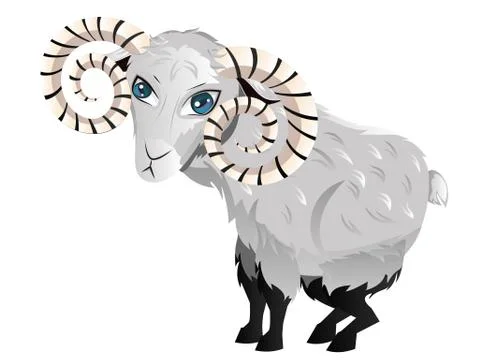 Cartoon Ram Stock Illustration