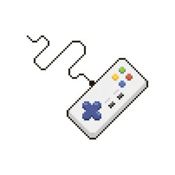 Cartoon rectangular gamepad for retro video game console 库存插图