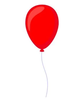 Cartoon red baloon Illustrazione stock