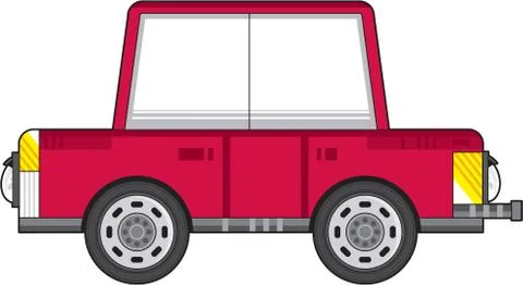 Cartoon Red Car Stock-Illustration