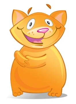 Cartoon red cat Stock-Illustration