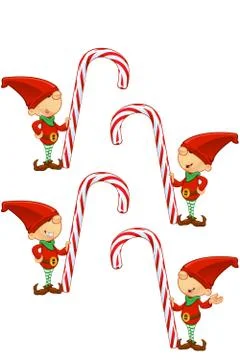 Cartoon Red Elf 스톡 일러스트