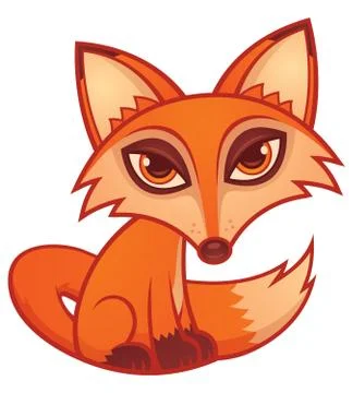 Cartoon Red Fox Stock Illustration