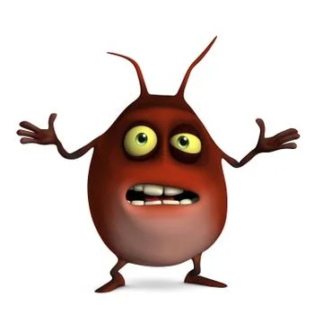 Cartoon red monster 스톡 일러스트