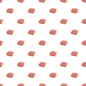 Cartoon ribs seamless pattern creating a food background Stock Illustration
