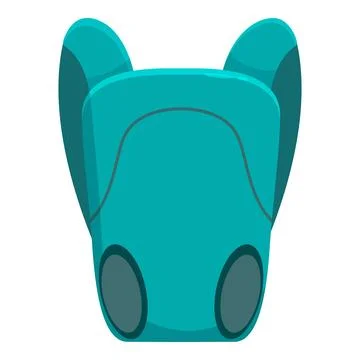 Cartoon robot head showing artificial intelligence and futuristic technology Stock Illustration