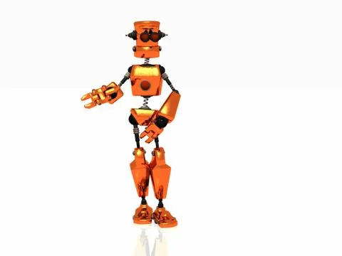 Cartoon robot Stock Illustration