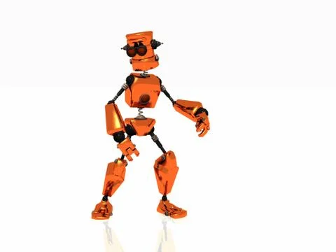 Cartoon robot Stock Illustration