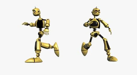Cartoon Robot Stock-Illustration