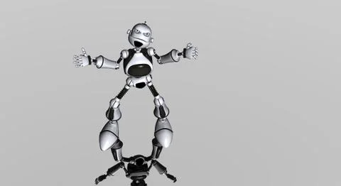 Cartoon Robot Stock-Illustration