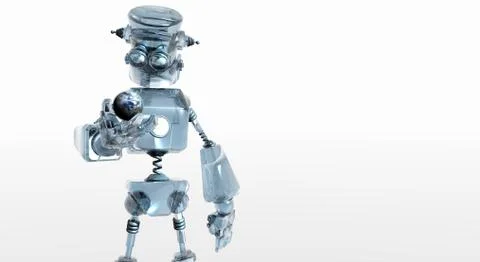 Cartoon Robot Illustrazione stock