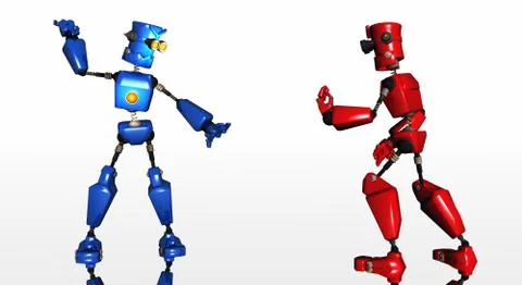 Cartoon Robot Stock-Illustration