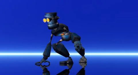 Cartoon Robot Stock-Illustration