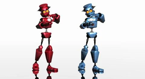 Cartoon Robot Stock-Illustration