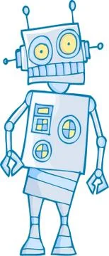 Cartoon robot Stock Illustration