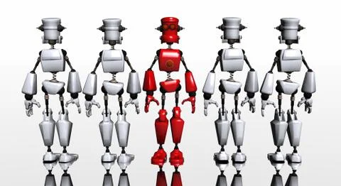 Cartoon Robot Foto stock