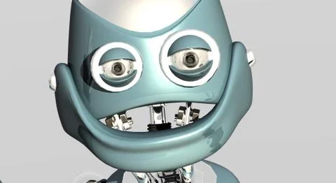 Cartoon Robot Foto stock