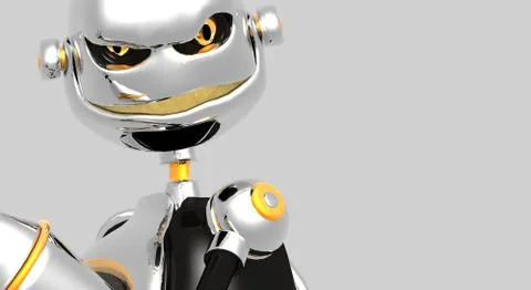 Cartoon Robot Foto stock