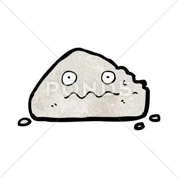 Cartoon rock Stock Illustration