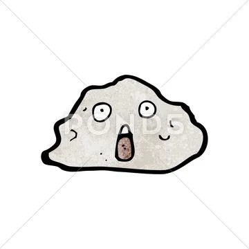 Cartoon rock Stock Illustration