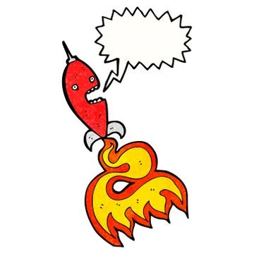 Cartoon rocket Stock Illustration