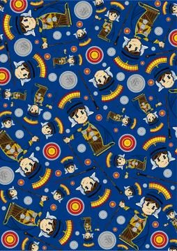 Cartoon Roman Centurion Pattern Stockillustratie