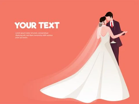 Cartoon Romantic Couple Doing Dance on Red Background. Ilustração Stock