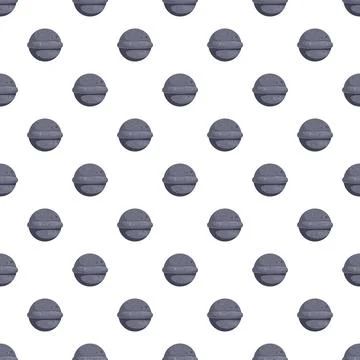 Cartoon round textured grey balls seamless pattern イラスト素材