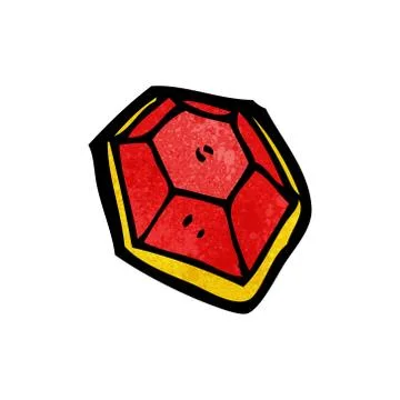 Cartoon ruby Illustrazione stock