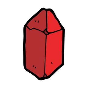 Cartoon ruby Illustrazione stock