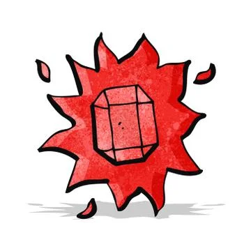 Cartoon ruby 库存插图