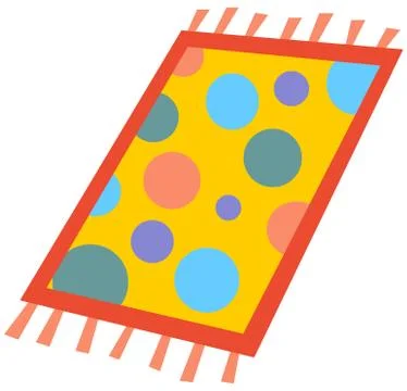 Cartoon rug Stock Illustration