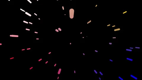 Cartoon Run Jump Book Flash Explosion Blast Teleport Comic, Space Travelling Stock Footage 301872956