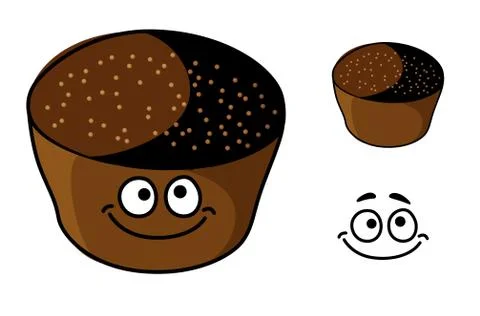 Cartoon rye bread Illustrazione stock