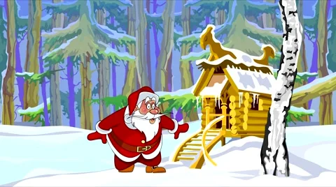 cartoon Santa Claus jumping happily in t... | Stock Video | Pond5 cartoon Santa Claus jumping happily in t... | Stock Video | Pond5
