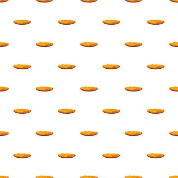 Cartoon sausages on dish seamless pattern background Stock Illustration
