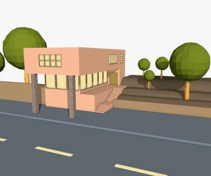 Cartoon scene Stock Illustration