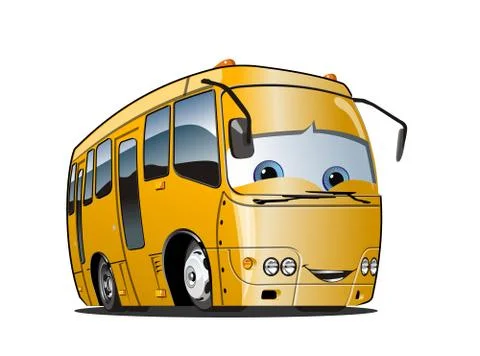 Cartoon School Bus Stock Illustration
