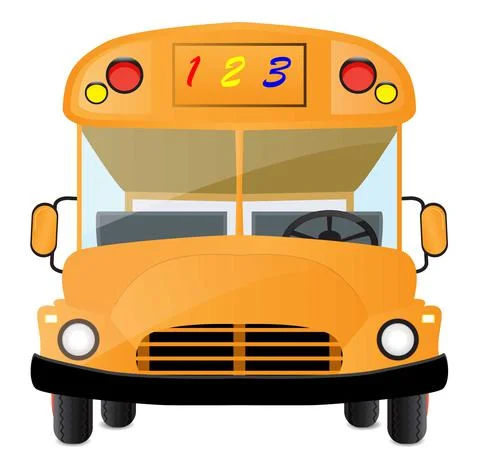 Cartoon school bus Stock Illustration
