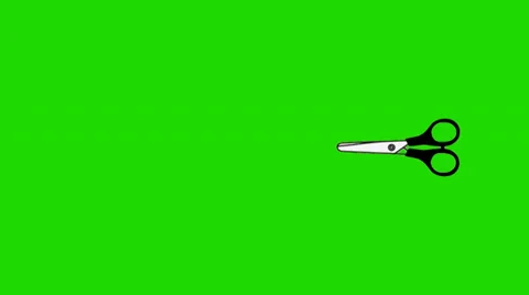 Cartoon Scissors Animation Stock Footage 33608625