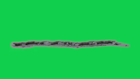 Cartoon scratch line on green screen perfect for chroma key explainer Stock Footage 309102085