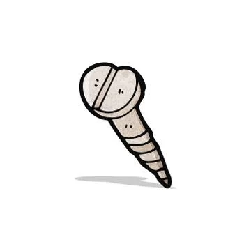 Cartoon screw Ilustração Stock