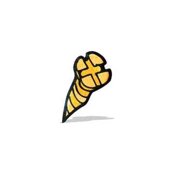 Cartoon screw Ilustração Stock